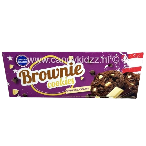 Dim Gray American Bakery - Brownie Cookies White Chocolate (106g)