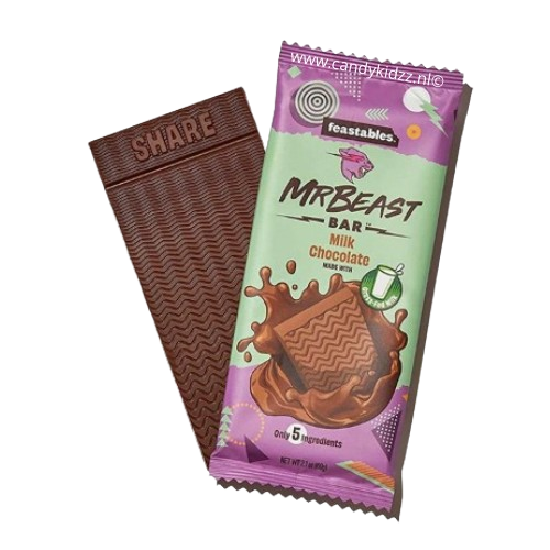 Dim Gray Feastables Mr Beast - Milk Choco Bar (60g)