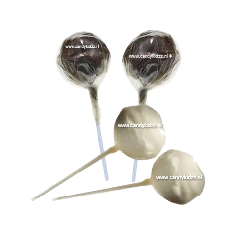 Gray Mega Nougat Knotsen met chocodip (25g)