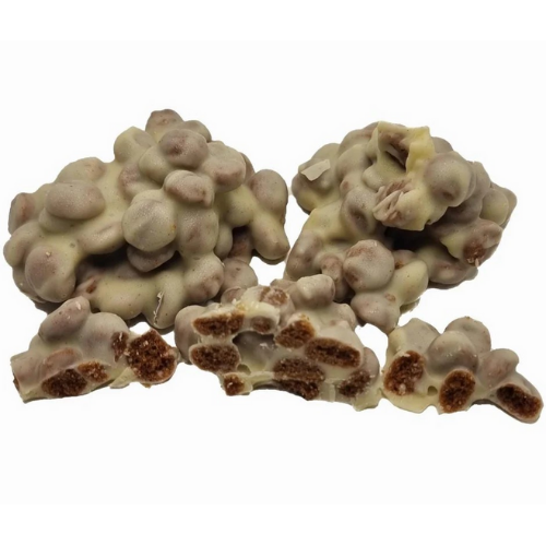 Dim Gray (Pre-order) Handmade - Witte Speculaas Rotsen 100 Gram,250 Gram,500 Gram,750 Gram,1 Kilo