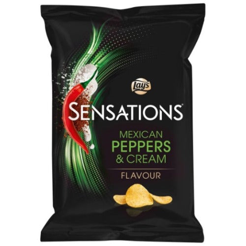 Black Lay's Sensations - Mexican Peppers & Cream (150g)