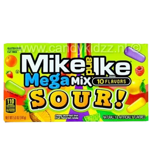 Dark Slate Gray Mike and Ike - Mega Mix Sour! (141g)