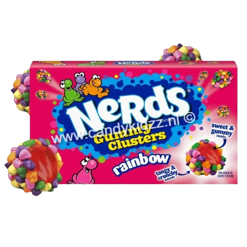 Dark Slate Blue Nerds - Gummy Clusters Rainbow (85g) box