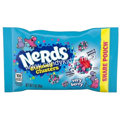 Light Sea Green Nerds - Gummy Clusters Very Berry (85g)