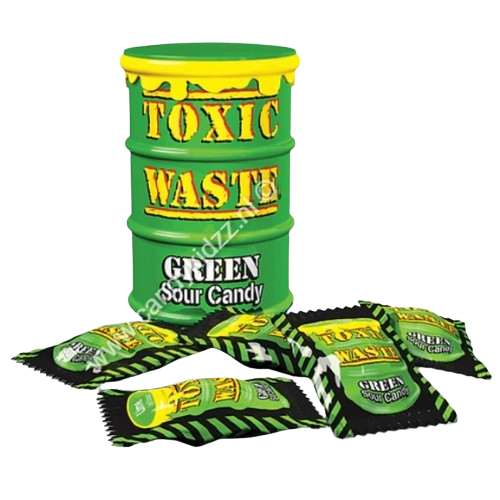Olive Drab Toxic Waste - Green Sour Candy (42g)