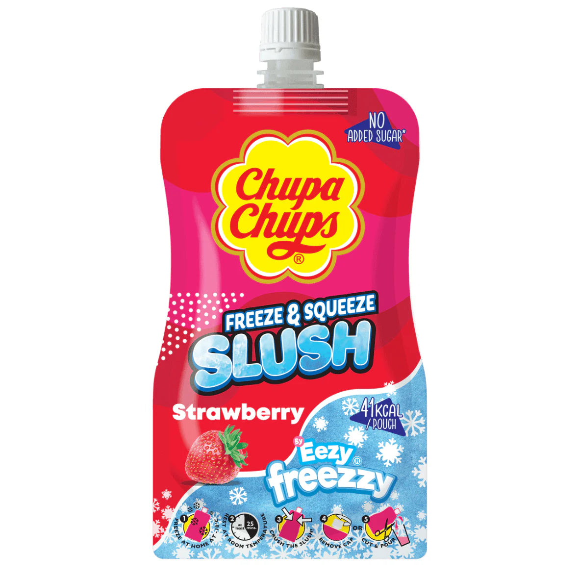 Steel Blue Chupa Chups - Slush Strawberry (250ml)